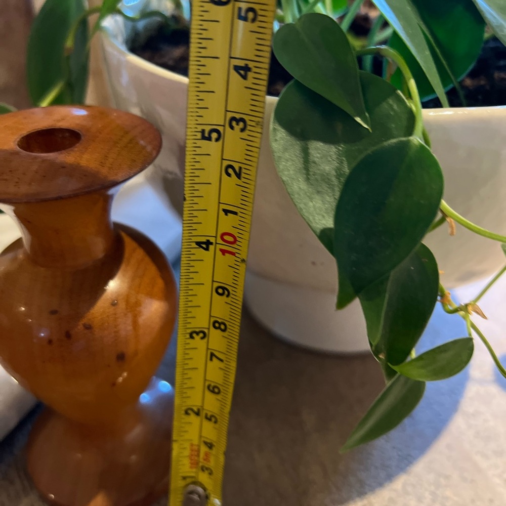Vintage 5” Oregon Myrtlewood Bud Vase Hand Turned Wood A Poem In Wood Inc - Picture 4 of 7